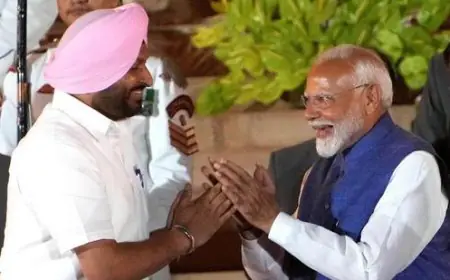 ਪ੍ਰਧਾਨ ਮੰਤਰੀ ਨਰਿੰਦਰ ਮੋਦੀ ਨਾਲ ਕੇਂਦਰੀ ਰਾਜ ਮੰਤਰੀ ਰਵਨੀਤ ਬਿੱਟੂ ਨੇ ਕੀਤੀ ਮੁਲਾਕਾਤ