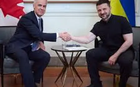ਪ੍ਰਧਾਨ ਮੰਤਰੀ ਕਾਰਨੀ ਨੇ ਕੀਤੀ ਯੂਕਰੇਨ ਦੇ ਰਾਸ਼ਟਰਪਤੀ ਜ਼ੇਲੈਂਸਕੀ ਨਾਲ ਪਹਿਲੀ ਮੁਲਾਕਾਤ, ਕੀਤੀ ਕੈਨੇਡੀਅਨ ਸਮਰਥਨ ਦੀ ਪੁਸ਼ਟੀ 