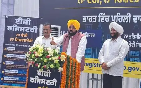 ਪੰਜਾਬ ਸਰਕਾਰ ਵੱਲੋਂ ਆਸਾਨ ਜਾਇਦਾਦ ਰਜਿਸਟਰੇਸ਼ਨ ਪ੍ਰਣਾਲੀ ਦੀ ਸ਼ੁਰੂਆਤ 