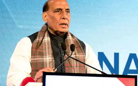 ਰੱਖਿਆ ਮੰਤਰੀ ਰਾਜਨਾਥ ਨੇ ਨਵੇਂ ਲੜਾਕੂ ਜੈੱਟ ਪ੍ਰੋਗਰਾਮ ਨੂੰ ਲਾਗੂ ਕਰਨ ਦੀ ਦਿੱਤੀ ਮਨਜ਼ੂਰੀ 