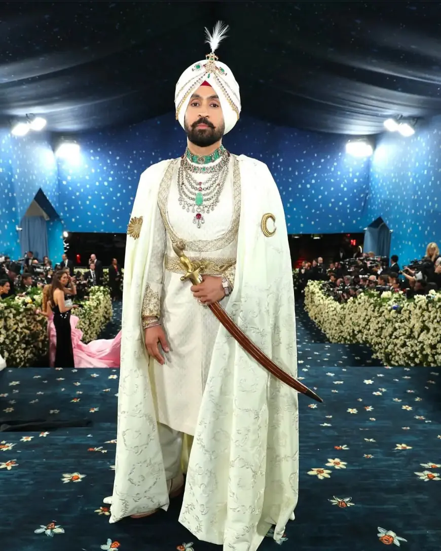 ‘ਮੈਟ ਗਾਲਾ’ ਸਮਾਰੋਹ ਵਿੱਚ ਮਹਾਰਾਜਾ ਲੁੱਕ ’ਚ ਪਹੁੰਚੇ ਪੰਜਾਬੀ ਗਾਇਕ ਦਿਲਜੀਤ ਦੌਸਾਂਝ 