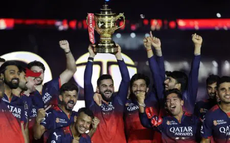 ਰਾਏਲ ਚੈਲੇਂਜਰਜ਼ ਬੈਂਗਲੁਰੂ ਦੀ ਜਿੱਤ ਤੋਂ ਬਾਅਦ ਬੰਗਲੂਰੂ ’ਚ ਮਨਾਏ ਗਏ ਜਸ਼ਨ