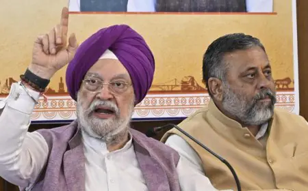 ਪੰਜਾਬ ਦੂਜੇ ਰਾਜਾਂ ਤੋਂ ਪਿੱਛੇ ਹੈ ਕਿਉਂਕਿ ‘ਆਪ’ ਕੇਂਦਰੀ ਯੋਜਨਾਵਾਂ ਨੂੰ ਲਾਗੂ ਨਹੀਂ ਕਰ ਰਹੀ: ਕੇਂਦਰੀ ਮੰਤਰੀ ਪੁਰੀ