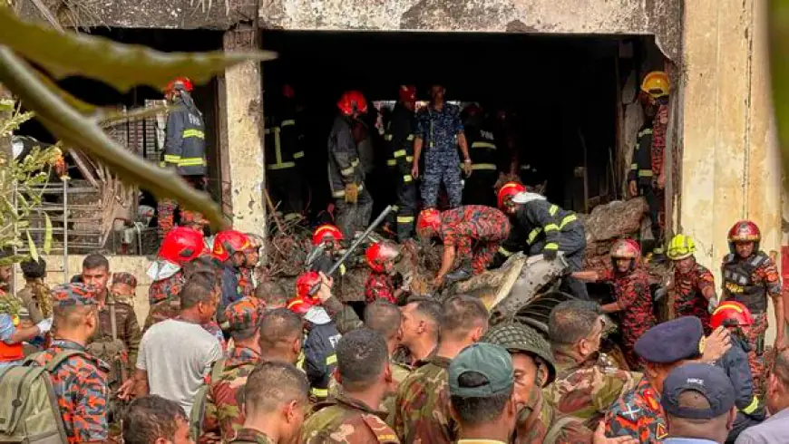 ਬੰਗਲਾਦੇਸ਼ ਸਕੂਲ ਜੈੱਟ ਹਾਦਸਾ ਦੌਰਾਨ 25 ਬੱਚਿਆਂ ਸਮੇਤ ਮੌਤਾਂ ਦੀ ਗਿਣਤੀ 27 ਤੱਕ ਅੱਪੜੀ