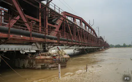 ਦਿੱਲੀ ਵਿੱਚ ਯਮੁਨਾ ਨੇ ਖ਼ਤਰੇ ਦੇ ਨਿਸ਼ਾਨ ਨੂੰ ਕੀਤਾ ਪਾਰ