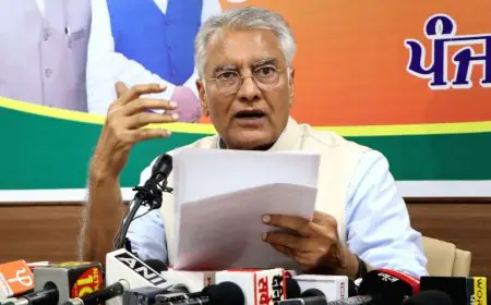 ਪੰਜਾਬ ਭਾਜਪਾ ਦੀ ਕੋਰ ਕਮੇਟੀ ਮੀਟਿੰਗ ’ਚ ਸੂਬੇ ਨਾਲ ਜੁੜੇ ਮੁੱਦਿਆਂ ’ਤੇ ਹੋਵੇਗੀ ਚਰਚਾ : ਜਾਖੜ