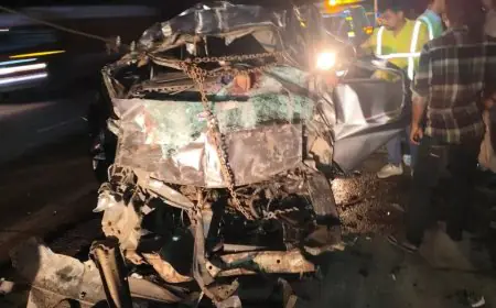 ਯਮੁਨਾ ਐਕਸਪ੍ਰੈਸਵੇਅ ’ਤੇ ਦਰਦਨਾਕ ਹਾਦਸਾ, ਤੇਜ਼ ਰਫ਼ਤਾਰ ਕੰਟੇਨਰ ਨੇ 15 ਲੋਕਾਂ ਨੂੰ ਕੁਚਲਿਆ, 6 ਦੀ ਮੌਤ, 9 ਜ਼ਖਮੀ