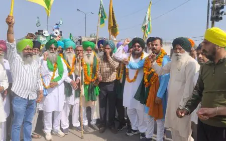 ਕਨਿਆਕੁਮਾਰੀ ਤੋਂ ਕਸ਼ਮੀਰ ਤੱਕ ਕਿਸਾਨ ਜਾਗਰੂਕਤਾ ਮਾਰਚ ਪੰਜਾਬ ਪਹੁੰਚੀ, 19 ਮਾਰਚ ਦੀ ਕਿਸਾਨ ਮਹਾਪੰਚਾਇਤ ਲਈ ਕਿਸਾਨਾਂ ਨੂੰ ਕੀਤਾ ਜਾ ਰਿਹਾ ਇਕੱਠਾ