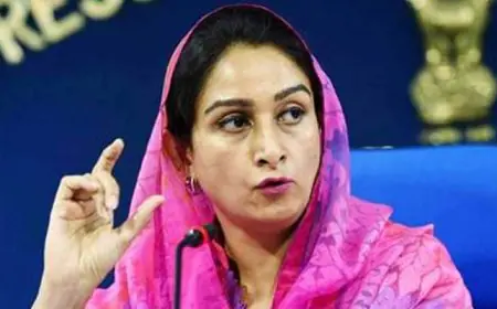 ਹਰਸਿਮਰਤ ਕੌਰ ਬਾਦਲ ਵੱਲੋਂ ਕੇਂਦਰ ਨੂੰ ਅਪੀਲ, ਗੜ੍ਹੇਮਾਰੀ ਨਾਲ ਨੁਕਸਾਨੀ ਫਸਲਾਂ ਲਈ ਵਿਸ਼ੇਸ਼ ਪੈਕੇਜ ਦੀ ਮੰਗ