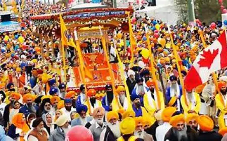 ਕੈਲਗਰੀ ਵਿੱਚ ਵਿਸਾਖੀ ਮੌਕੇ ਨਗਰ ਕੀਰਤਨ ਦੌਰਾਨ ਹਜ਼ਾਰਾਂ ਸੰਗਤਾਂ ਦੀ ਸ਼ਮੂਲੀਅਤ