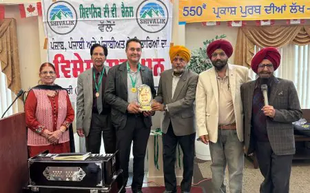 ਸ਼ਿਵਾਲਕ ਟੀ.ਵੀ. ਚੈਨਲ ਵੱਲੋਂ ਕੈਨੇਡਾ ਦੀ ਧਰਤੀ 'ਤੇ ਪੰਜਾਬੀ ਸਿਤਾਰਿਆਂ ਦਾ ਵਿਸ਼ਾਲ ਸਨਮਾਨ ਸਮਾਗਮ