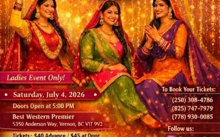 ਵਰਨਨ ਵਿੱਚ ‘ਤੀਆਂ ਦਾ ਮੇਲਾ 2026’ 4 ਜੁਲਾਈ ਨੂੰ, ਮਹਿਲਾਵਾਂ ਲਈ ਵਿਸ਼ੇਸ਼ ਸੱਭਿਆਚਾਰਕ ਸਮਾਗਮ